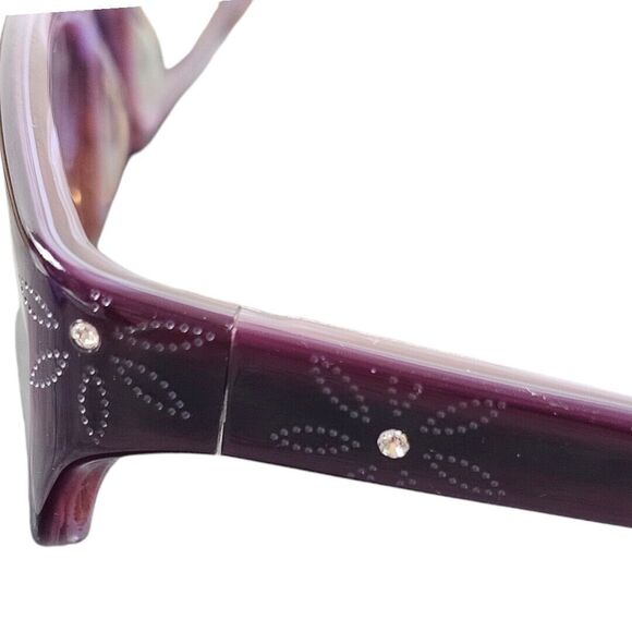 Rims R3 2007 eyeglasses 50-17-135 Plum Horn eyewear WITH CASE FRAMES ONLY!!!! - Picture 6 of 8